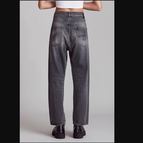 R13 Cross Over Jeans in Leyton Black Size 25 - Picture 2 of 16